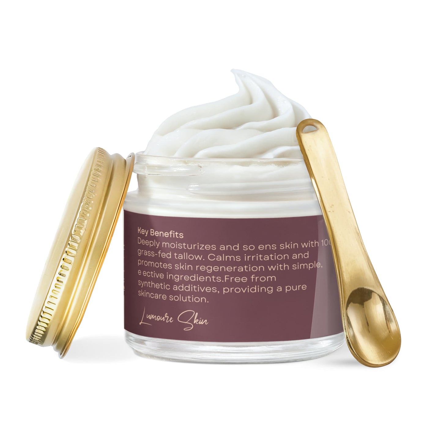 Whipped Grass-Fed Tallow Balm with Vanilla Bean