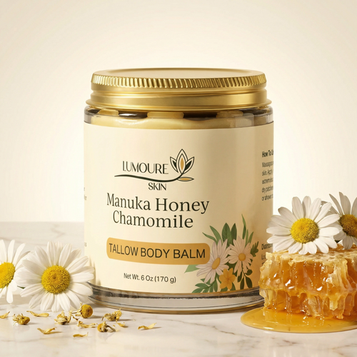 Lumoure Skin Manuka Honey Chamomile Tallow Body Balm